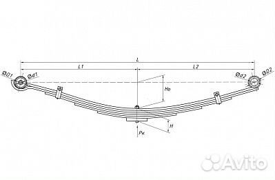 Рессоры Hyundai HD 78,72,65 передние (новые)