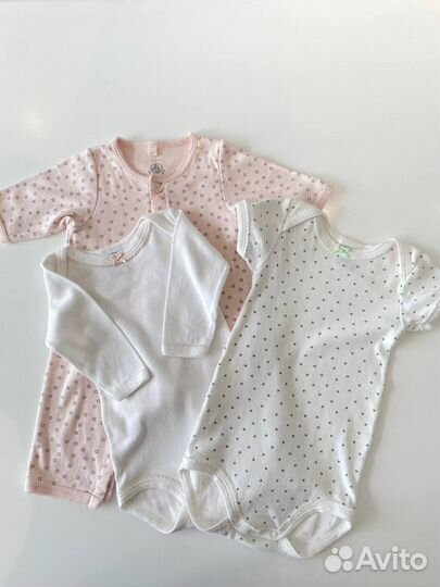 Слип и боди для девочки petit bateau