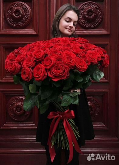 Высокие розы Букеты с доставкой