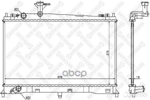 10-25076-SX радиатор системы охлаждения Mazda