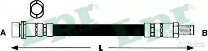 LPR 6T48198 Шланг тормозной mazda 3 03- задний