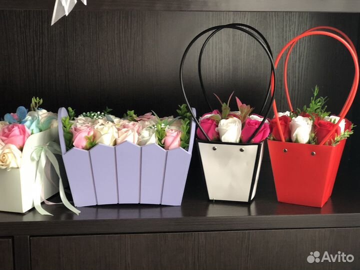 Мыльные цветы. Букет из мыльных роз на 1 сентября