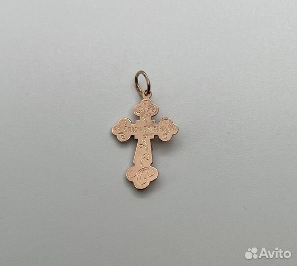Золотой крест 585 пробы
