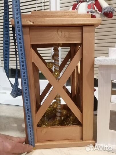 Новогодний фонарь декоративный