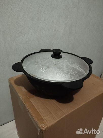 Казан чугунный узбекский, сковорода чугунная