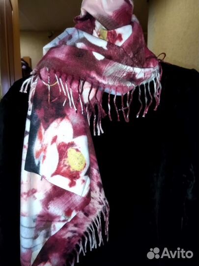 Платок из кашемира, шарф на шею