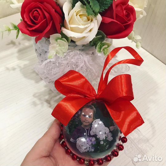 Новогодние шары на елку с Вашим фото и пожеланиями