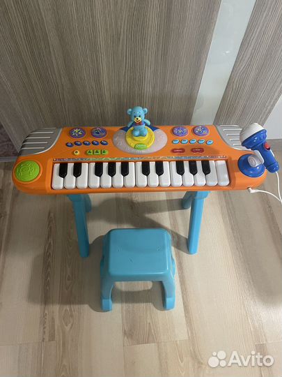 Детский синтезатор с микрофоном