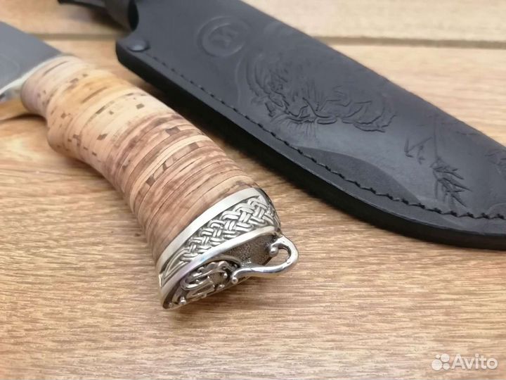 Нож Близнец из дамасской стали