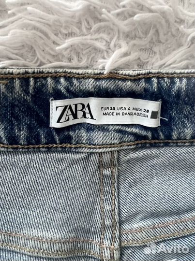 Джинсовые шорты zara 38