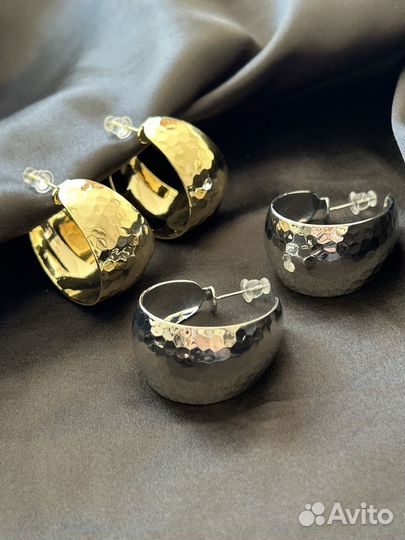 Серьги дутые