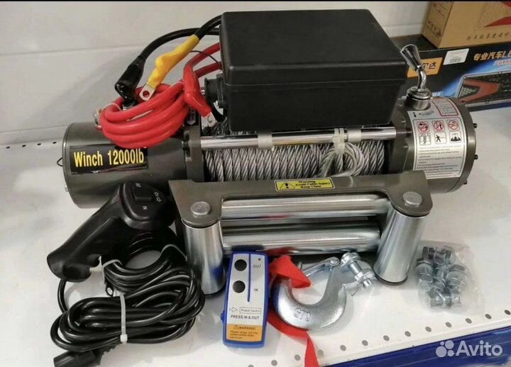 Лебедка electric winch 12000lbs для автомобиля