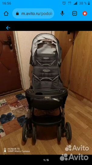 Коляска прогулочная Graco для двойни и погодок