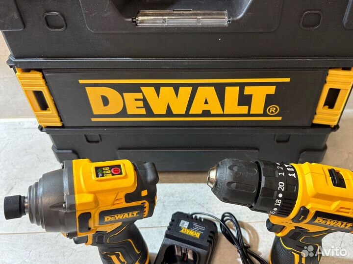 Набор 2в1 шуруповерт + импакт dewalt