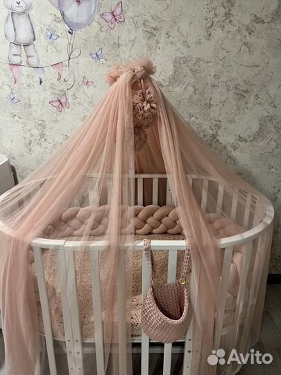 Балдахин в кроватку с держателем