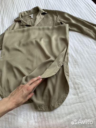 Платье рубашка hm