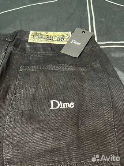Джинсы Dime голубые, чёрные