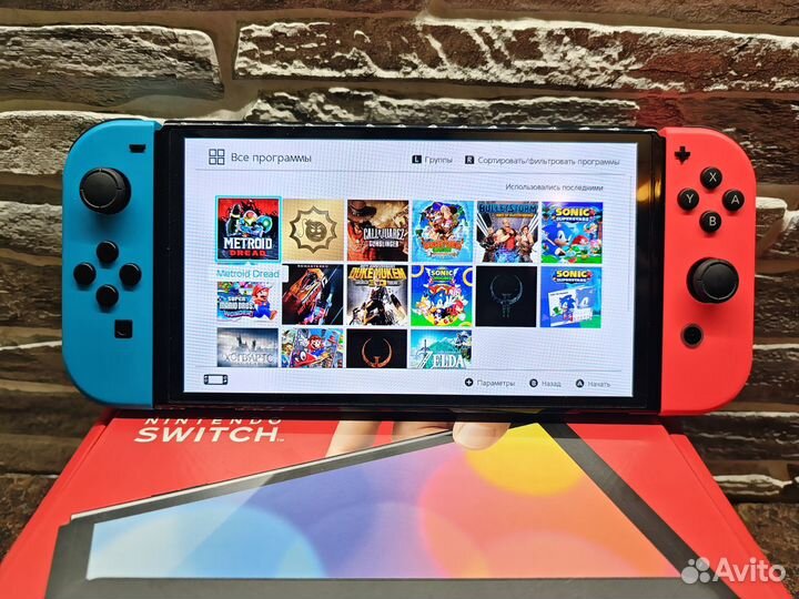 Nintendo switch oled 512 gb +1000 игр чип