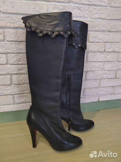 Продаю кожаные сапоги Vero Cuoio Оригинал Италия
