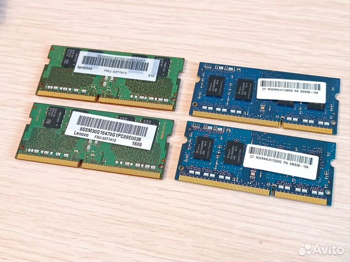 Sodimm Samsung DDR4 2*4Gb, Hynix DDR3L 2*4Gb