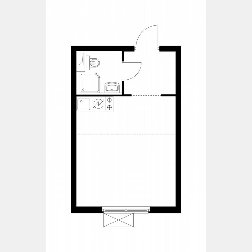 Квартира-студия, 22 м², 32/33 эт.
