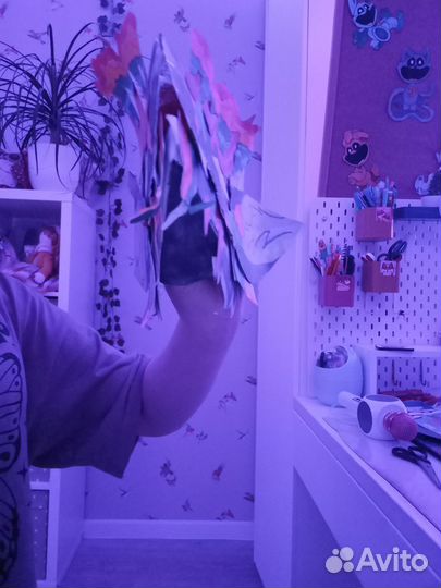 Дракон на руку из бумаги