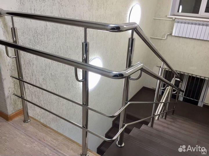 Перила из нержавеющей стали для балкона