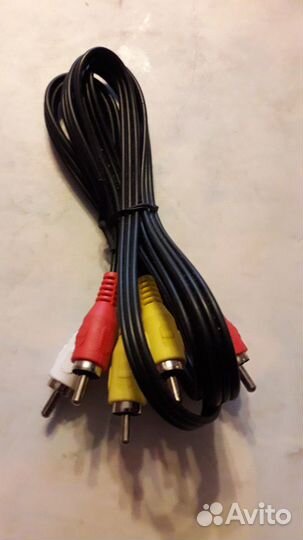 Кабель тюльпан-тюльпан 3RCA-3RCA