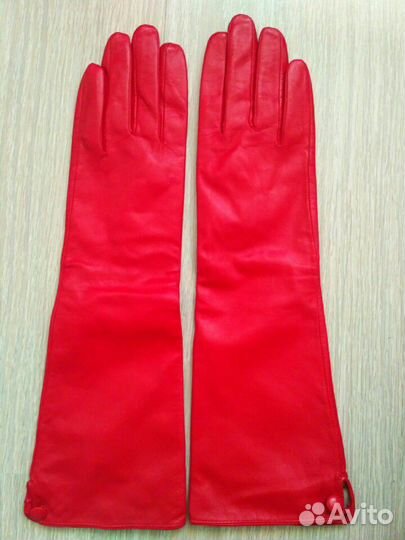 Перчатки кожаные удлиненные Alessandro Manzoni