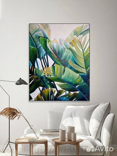 Картина на холсте Листья