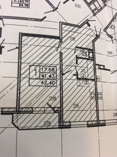 1-к. квартира, 42,5 м², 12/19 эт.