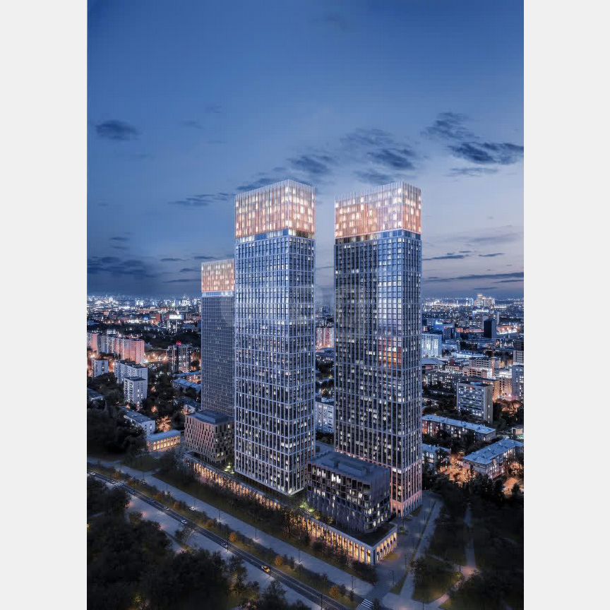 1-к. апартаменты, 41,7 м², 3/55 эт.