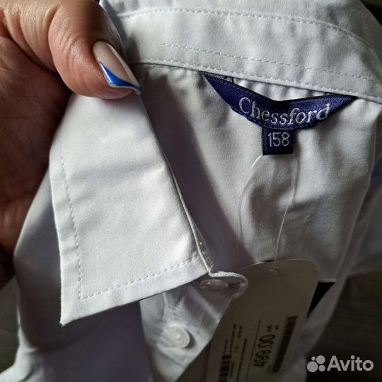 Рубашка белая новая 158