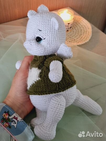 Вязаные игрушки ручной работы дракон