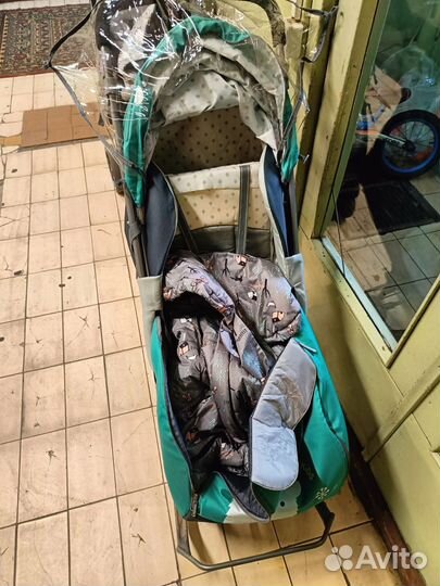 Санки-коляска Ника Мишка