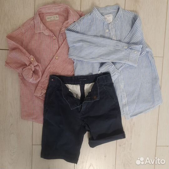 Рубашки и шорты Zara,MNG,Hilfiger 116-122