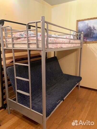 Двухъярусная кровать с диваном