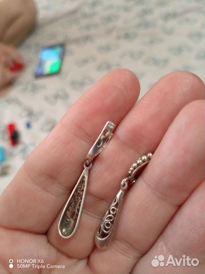Серебряные серьги