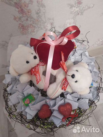 Мишка Тедди букет