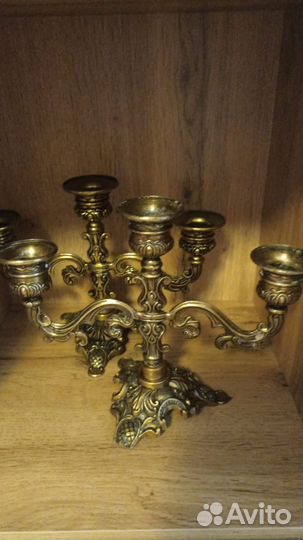 Подсвечник канделябр на 3 свечи Италия