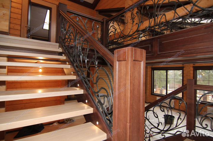 Деревянные лестницы. ART: K013