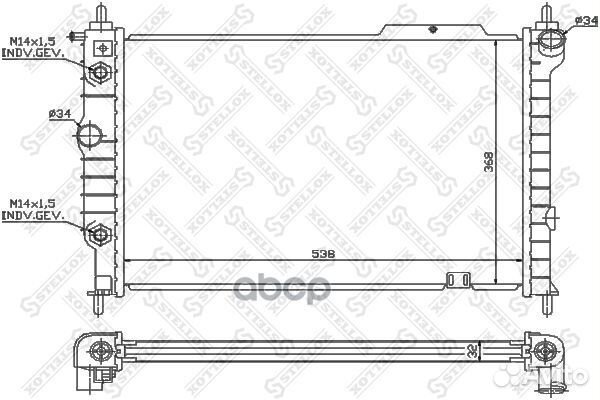 10-26011-SX радиатор системы охлаждения АКПП O
