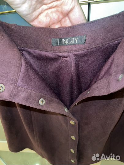 Замшевая юбка мини