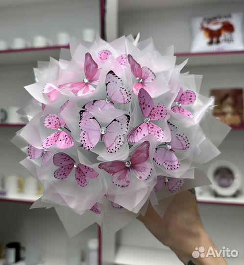 Букет из 35 бабочек В коробке standart