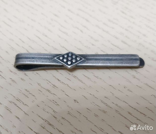 Зажим для галстука мельхиор СССР