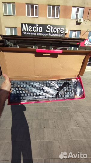 Клавиатура+мышь Borofone BG6 проводная 1.5м