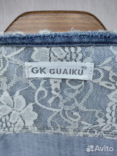 Жакет куртка жен.джинсовый guaiku укороч. 46-48