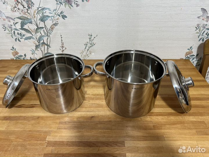 Кастрюля из нержавейки новая 5,7л