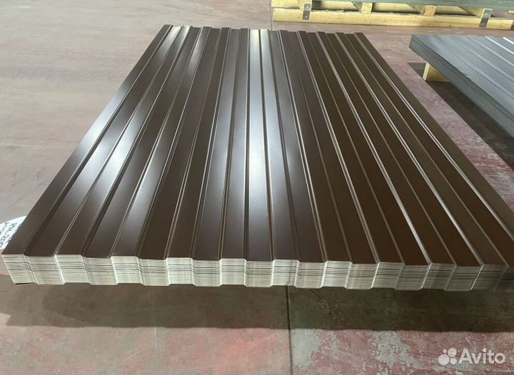 Профлист для забора С8 шоколад (0.4) гост пф1910