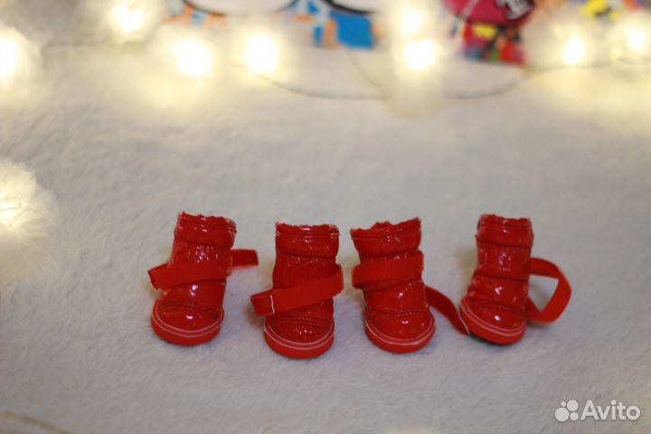 Ботинки зимние для маленьких собак